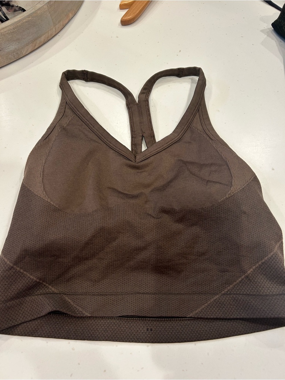 Seamless lululemon Racerback Bralette in Dark Brown